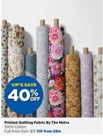 Spotlight Printed Quilting Fabric By The Metre offer