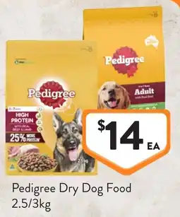 Foodworks Pedigree Dry Dog Food offer