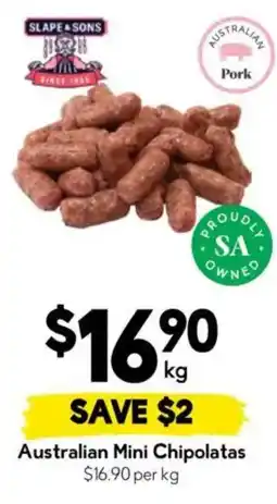 Drakes Australian Mini Chipolatas offer