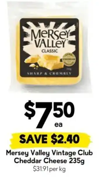 Mersey Valley Vintage Club Cheddar Cheese