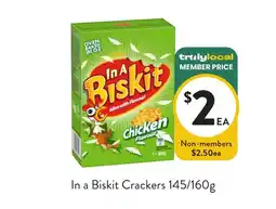 Foodworks In a Biskit Crackers offer