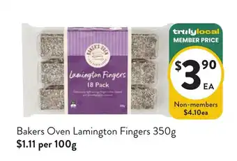 Bakers Oven Lamington Fingers