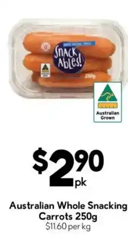 Drakes Snack Ables! Australian Whole Snacking Carrots offer