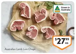 Foodworks Australian Lamb Loin Chops offer
