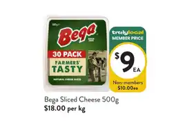 Foodworks Bega Sliced Cheese offer