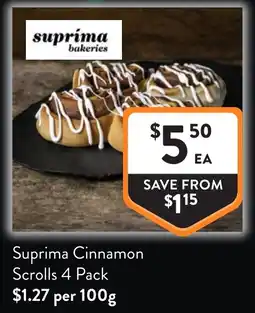 Foodworks Suprima Cinnamon Scrolls offer