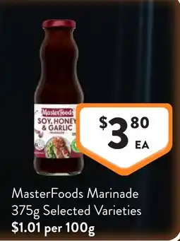 Foodworks MasterFoods Marinade offer