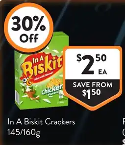 Foodworks In A Biskit Crackers offer