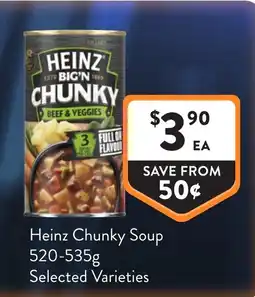 Foodworks Heinz Chunky Soup offer