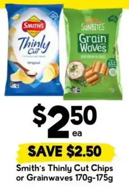 Drakes Smith's Thinly Cut Chips or Grainwaves offer