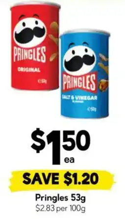 Drakes Pringles 53g offer
