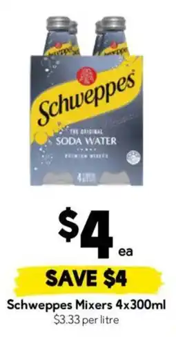 Drakes Schweppes Mixers offer