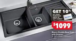 Harvey Norman Blanco Double-Bowl Sink with Drainer offer