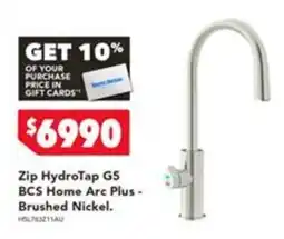 Harvey Norman Zip HydroTap G5 BCS Home Arc Plus - Brushed Nickel offer