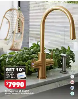 Harvey Norman Zip HydroTap G5 BCSHA All-In-One Arc - Brushed Gold offer