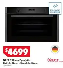 Harvey Norman NEFF 900mm Pyrolytic Built-In Oven - Graphite Grey offer