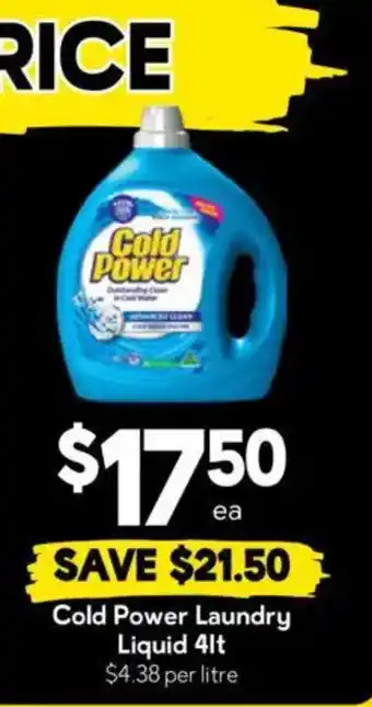 Cold Power Laundry Liquid