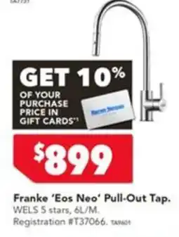 Harvey Norman Franke 'Eos Neo' Pull-Out Tap offer