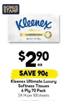 Drakes Kleenex Ultimate Luxury Softness Tissues offer