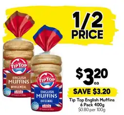Drakes Tip Top English Muffins offer