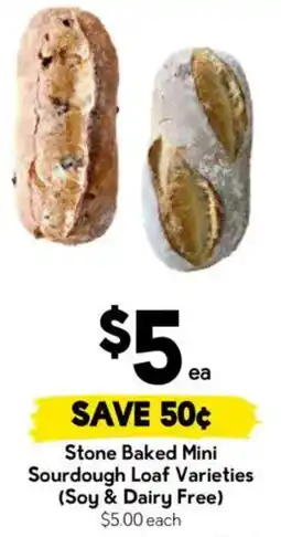 Drakes Stone Baked Mini Sourdough Loaf Varieties offer