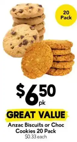 Drakes Anzac Biscuits or Choc Cookies offer