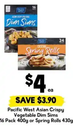 Drakes Pacific West Asian Crispy Vegetable Dim Sims offer