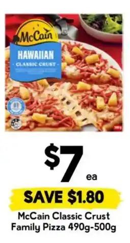Drakes McCain Classic Crust Family Pizza offer