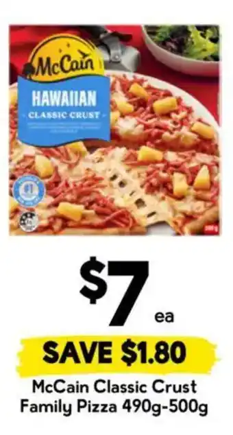Drakes McCain Classic Crust Family Pizza offer