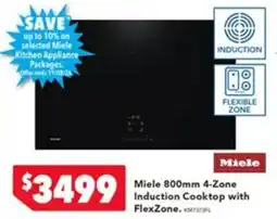 Harvey Norman Miele 800mm 4-Zone Induction Cooktop with FlexZone offer