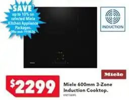 Harvey Norman Miele 600mm 3-Zone Induction Cooktop offer