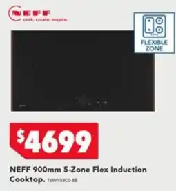 Harvey Norman NEFF 900mm 5-Zone Flex Induction Cooktop offer