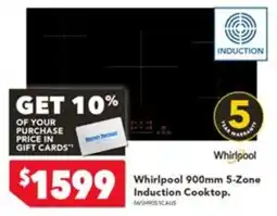 Harvey Norman Whirlpool 900mm 5-Zone Induction Cooktop offer