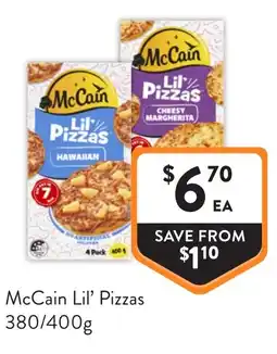 Foodworks McCain Lil' Pizzas offer