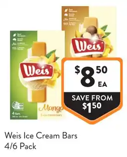 Foodworks Weis Ice Cream Bars offer