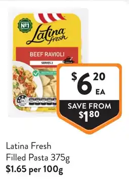 Foodworks Latina Fresh Filled Pasta offer