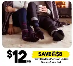 Drakes Heat Holders Mens or Ladies Socks Assorted offer