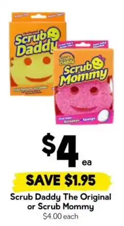 Drakes Scrub Daddy The Original or Scrub Mommy offer