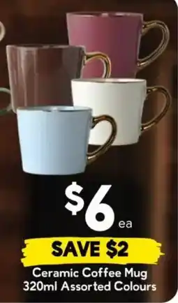 Drakes Ceramic Coffee Mug Assorted Colours offer