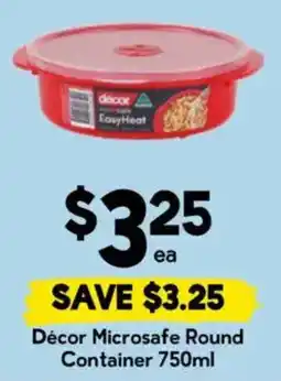 Drakes Decor Microsafe Round Container offer