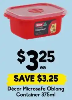 Drakes Décor Microsafe Oblong Container offer