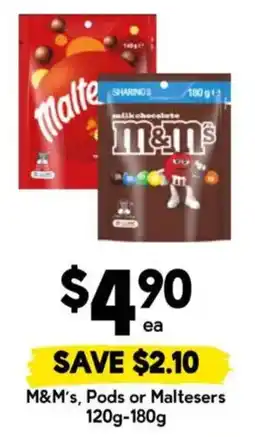 Drakes M&M's, Pods or Maltesers offer
