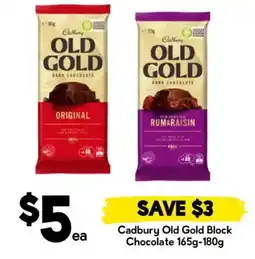 Drakes Cadbury Old Gold Block Chocolate offer