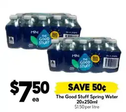 Drakes The Good Stuff Spring Water offer