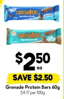 Drakes Grenade Protein Bars offer