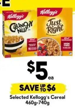 Drakes Selected Kellogg's Cereal offer