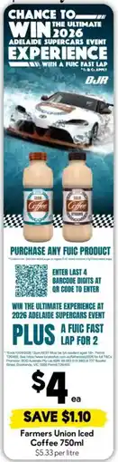 Drakes Farmers Union Iced Coffee offer