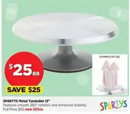 Spotlight Spartys Metal Turntable 12" offer