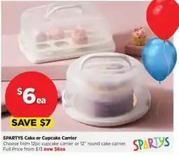 Spotlight Spartys Cake or Cupcake Carrier offer