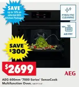 Harvey Norman AEG 600mm '7000 Series' SenseCook Multifunction Oven offer